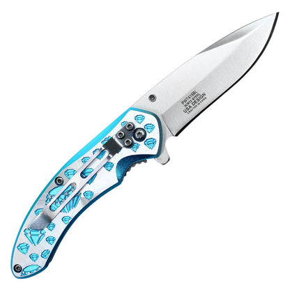 7" Blue Diamond Pocket Knife