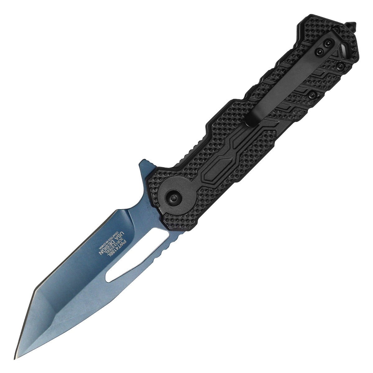 Blue Tactical Pocket Knife