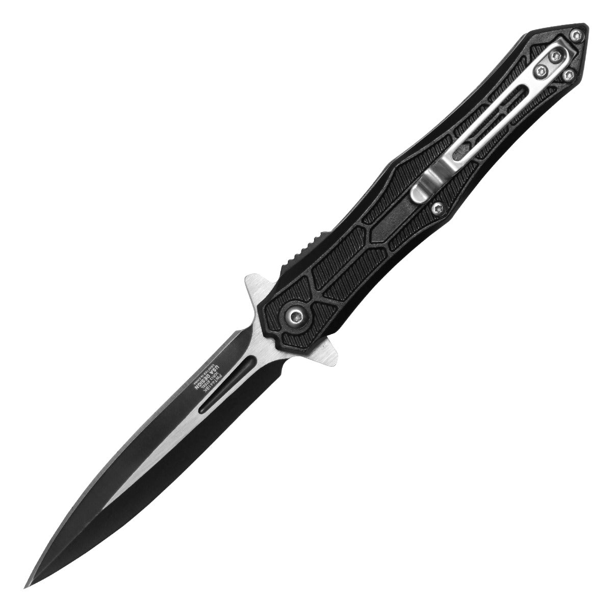 8" Wartech Black Pocket Dagger