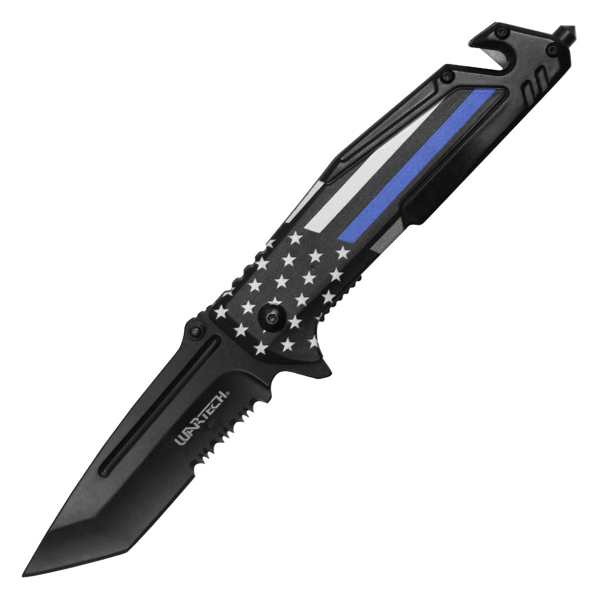 Wartech 8.5" Thin Blue Line Pocket Knife