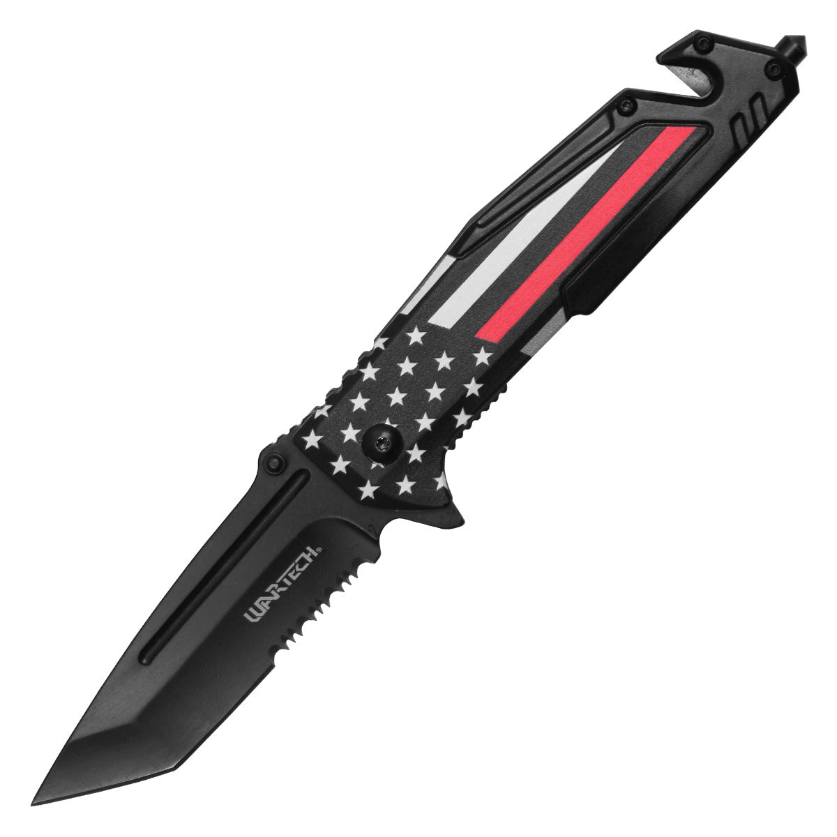 Wartech 8.5" Thin Red Line Pocket Knife