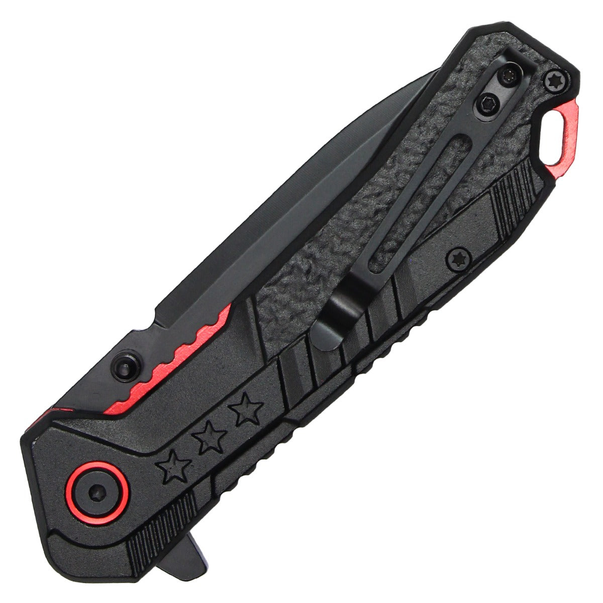 Wartech 7.75" Thin Red Line Pocket Knife