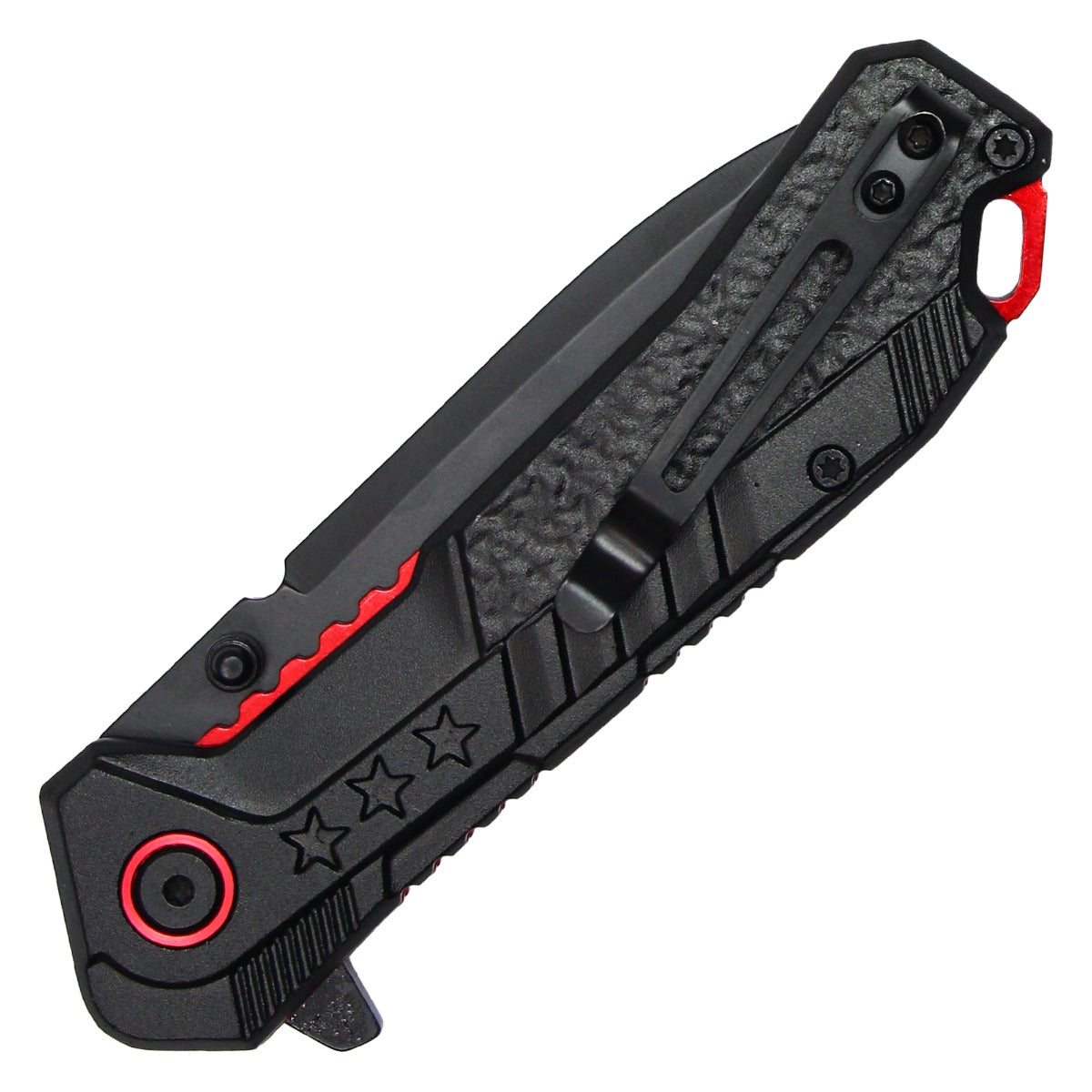 Wartech 7.75" Thin Red Line Pocket Knife