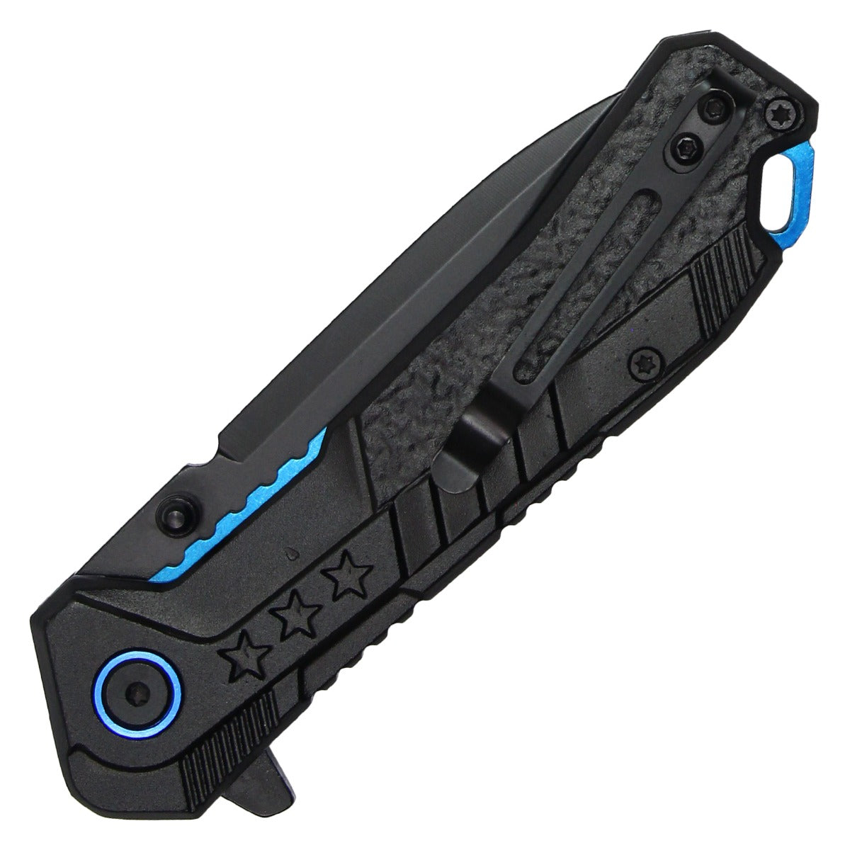 Wartech 7.75" Thin Blue Line Pocket Knife