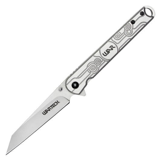 Wartech 8" Silver Pocket Knife