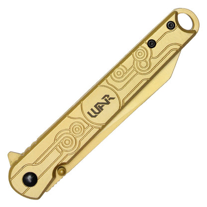 Wartech 8" Gold Pocket Knife