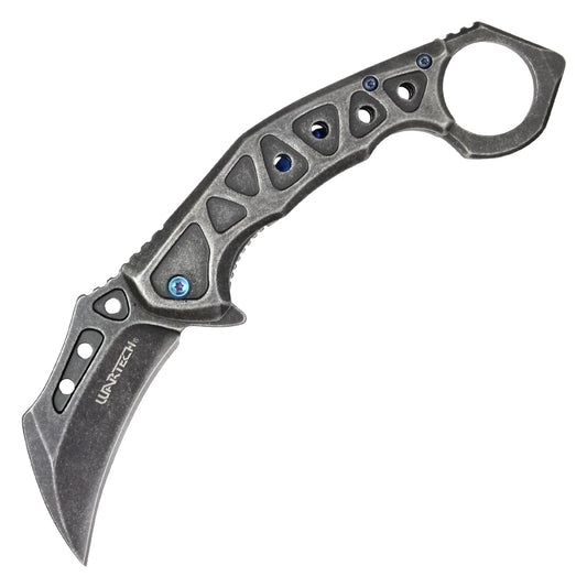 Wartech - Stonewashed Steel Pocket Karambit