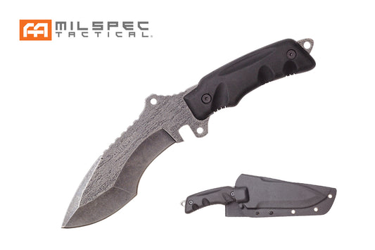 11-inch Overall 440 Titanium blade, Black ABS handle