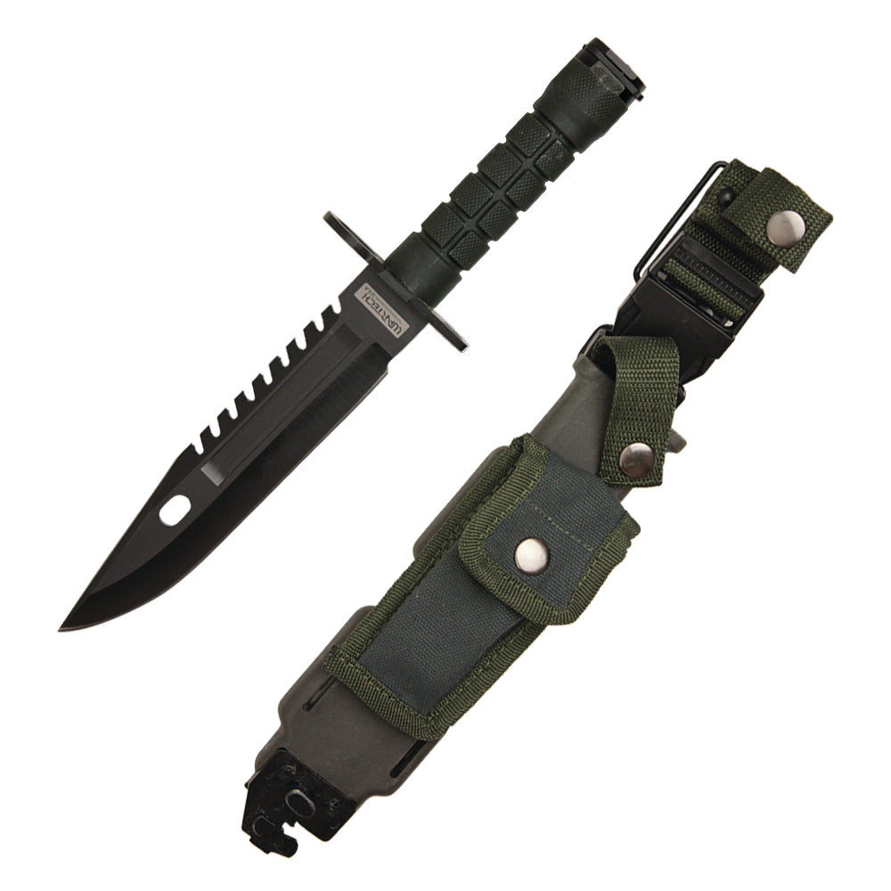 M9 multi-purpose Bayonet BLACK Handle US Military Combat Knife With Sheath