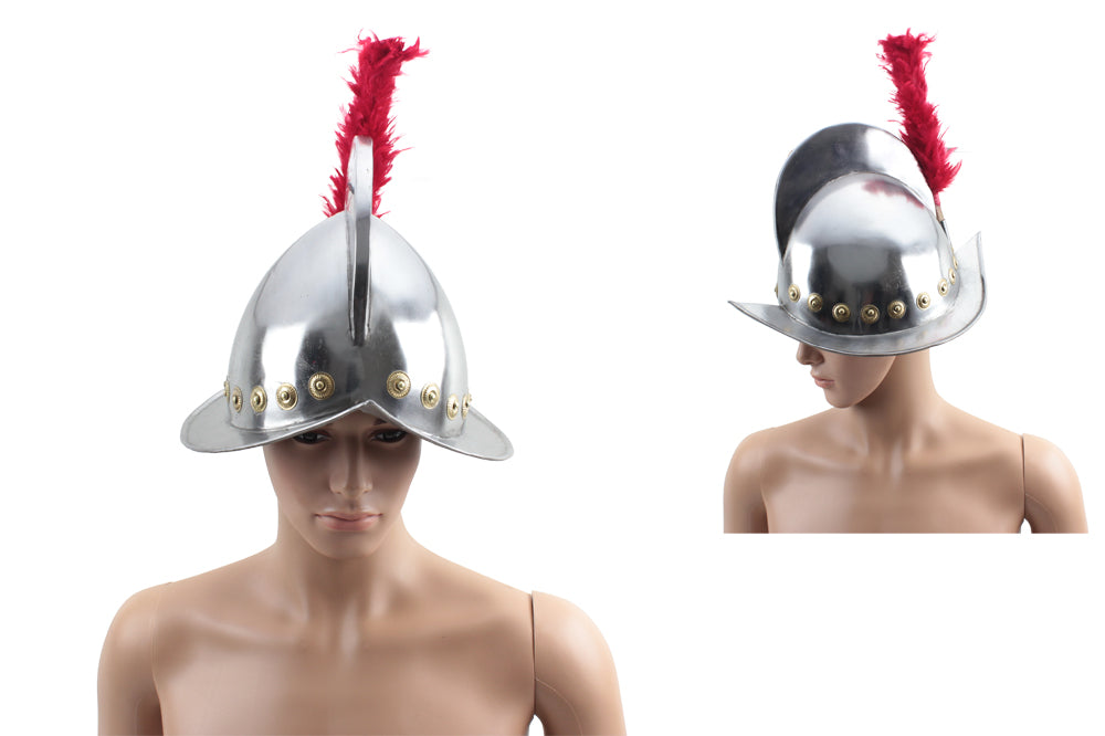 16" Conquistador Helmet With Plume