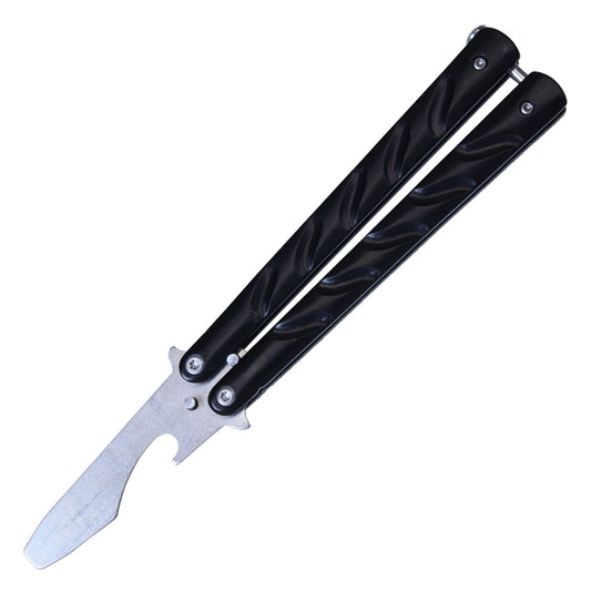 7.5" Black Bottle Opener | Balisong Training Knife