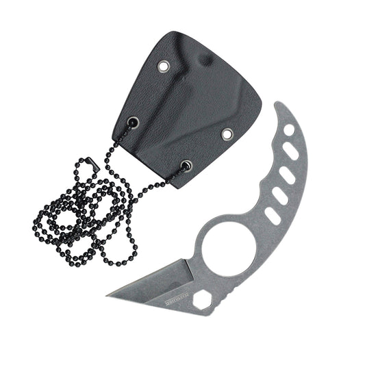 4.5 Karambit Tactical stone- washed necklace knife with K s-inch