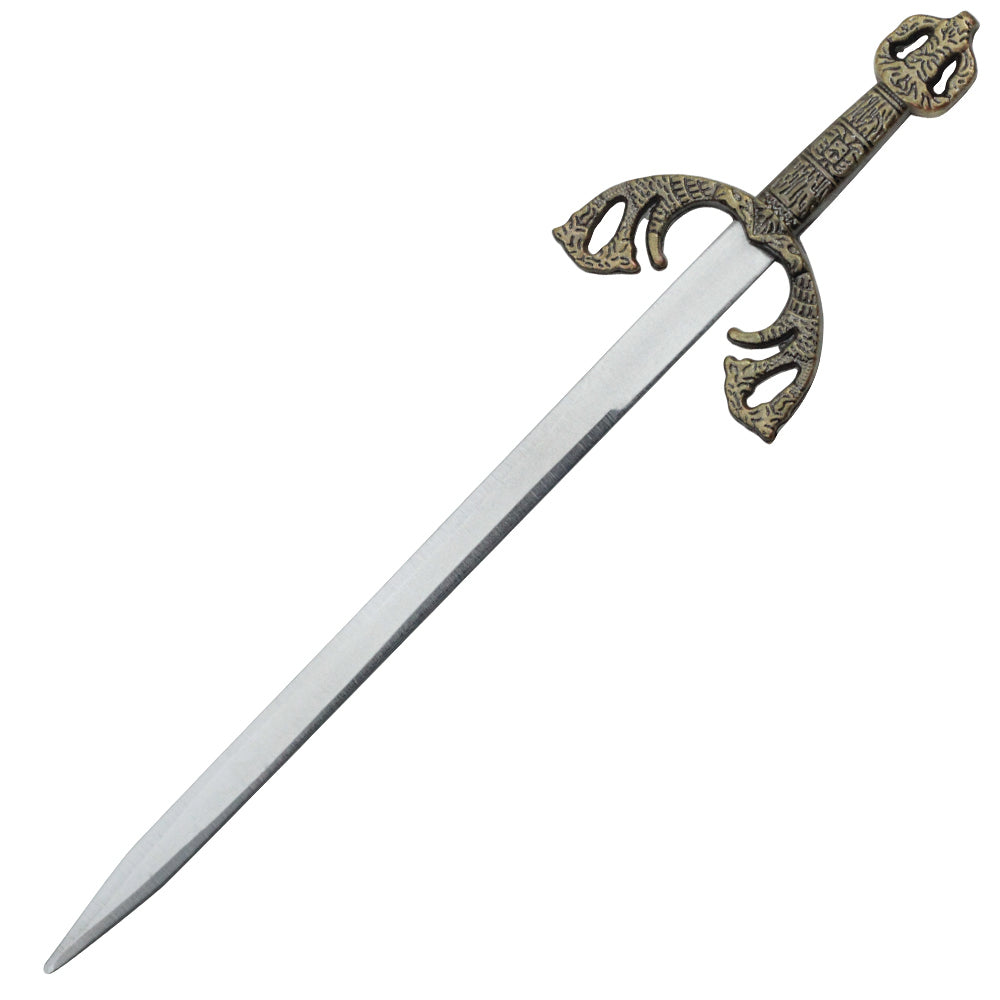 7.5-inch Brass excalibur letter opener